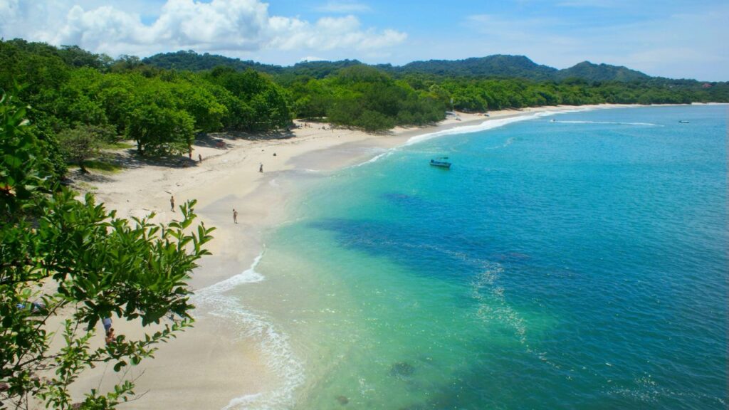 Serene Playa Conchal, renowned as one of the best beaches in Costa Rica, with clear turquoise waters